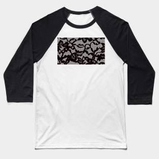 Black lace Baseball T-Shirt